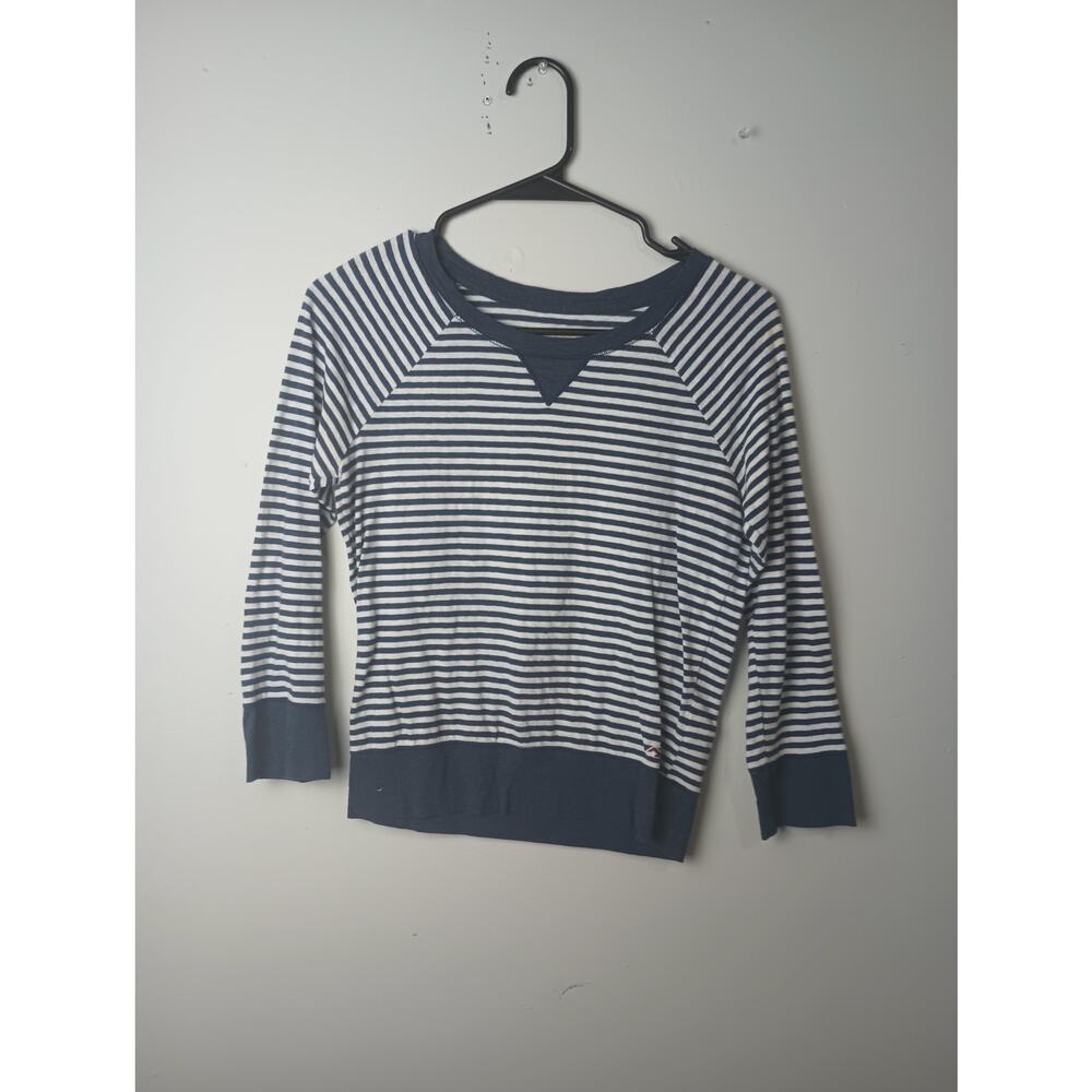 Vintage Y2K Hollister Stripped Long sleeve T-Shirt Women's XS Blue White